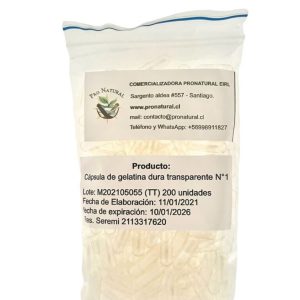 1000 Cáps De Gelatina N° 1 vacías